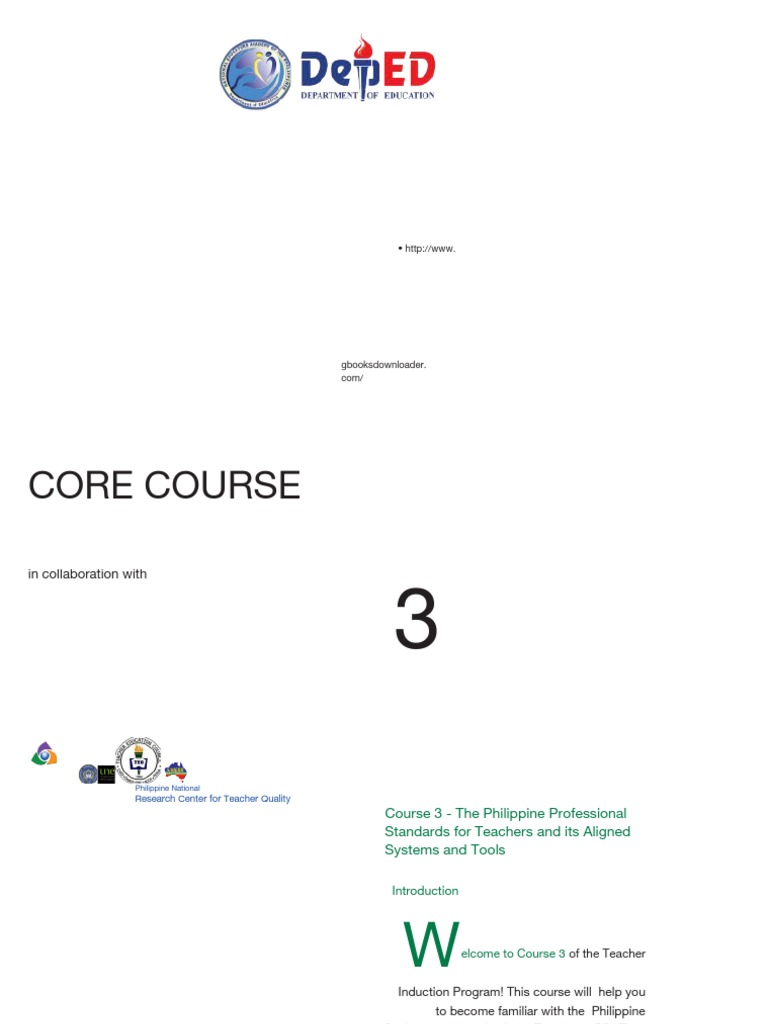 Philippine Teacher Standards Course Guide | PDF | Teaching Method ...