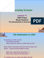 File Redirection and Pipes in UNIX