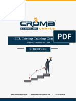 Croma Campus - ETL Testing Training Curriculum