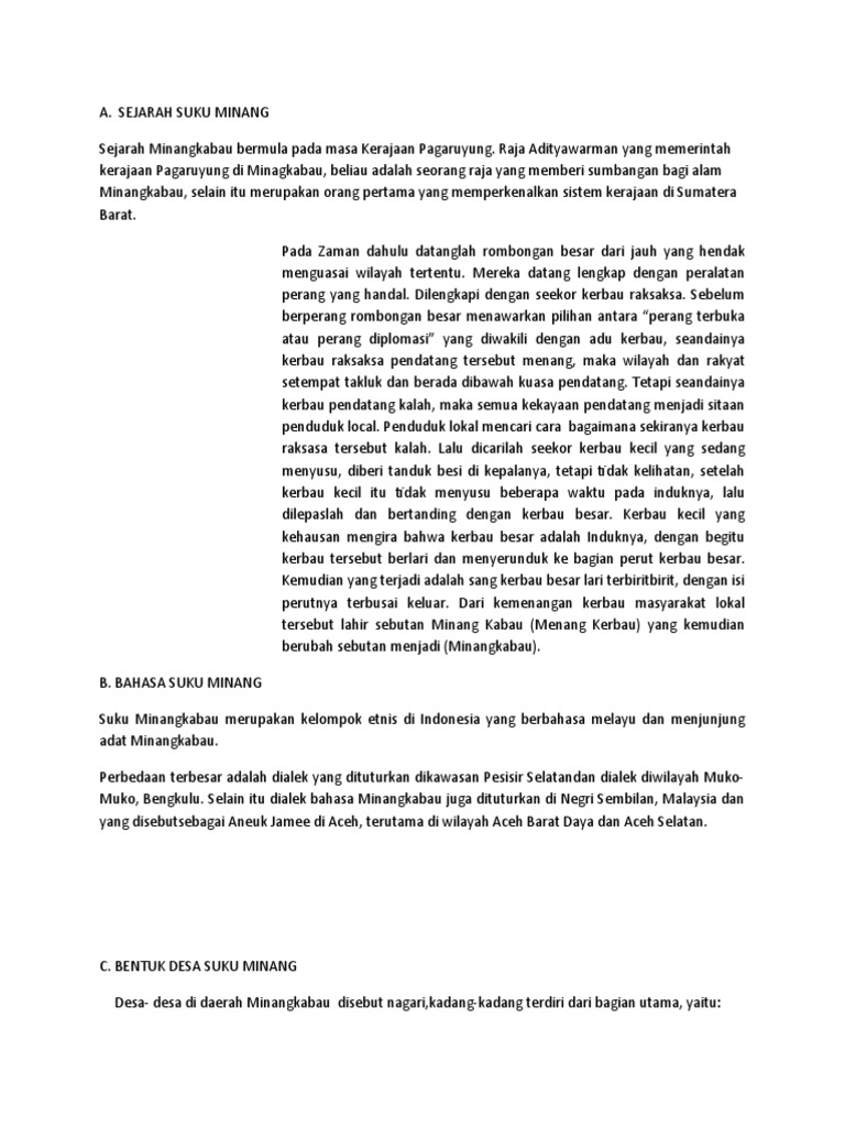 Membentuk Desa Sikabau sebagai Pusat Pelestarian Budaya Minangkabau