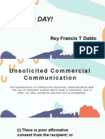 RA 10175 Unsolicited Commercial Communication Provisions