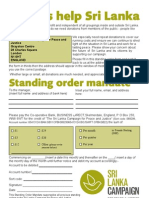 Standing Order Form