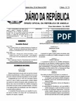 Lei n.º 13_19, De 23 de Maio- Sobre o Regime Jdco Dos Cidadãos Estrangeiros Em Angola