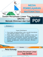 Media Pembelajaran Matematika: Sistem Persamaan Linear Tiga Variabel (SPLTV) Metode Eliminasi Dan Gabungan