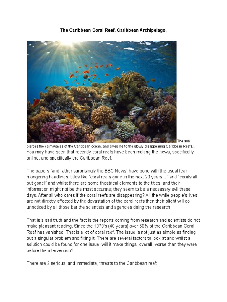 igcse geography coral reef case study