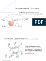Lecture 14 Chromatin Regulation of Transcription