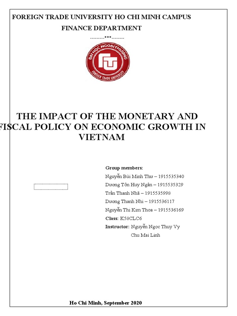The Impact of The Monetary and Fiscal Policy in Vietnam | PDF ...
