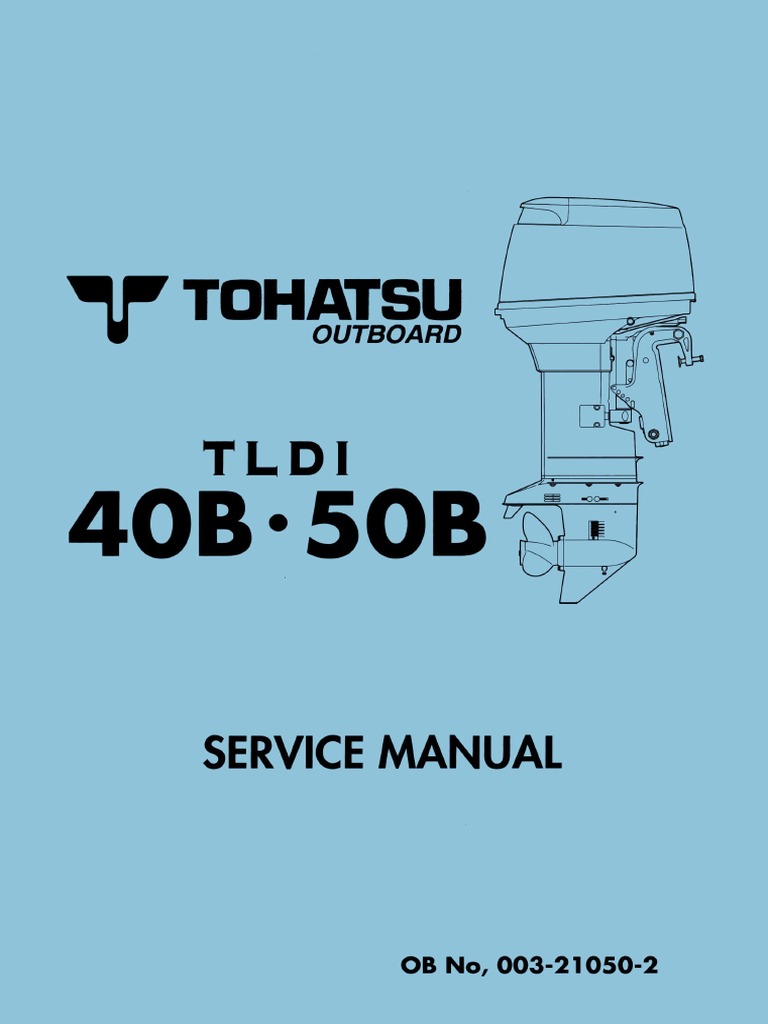 Manual Tohatsu 40 50 Tldi 2004MD40B 50B 20003210502 PDF