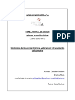 Síndrome de Kleefstra Clínica, Valoración y Tratamiento Psicomotriz