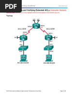 4.2.2.13 Lab - Configuring and Verifying Extended ACLs - ILM