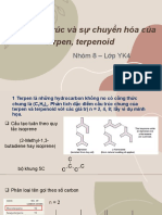 CĐ 3: Cấu trúc và sự chuyển hóa của terpen, terpenoid: Nhóm 8 - Lớp YK4