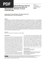 Development of Early Marriage Attitude Scale A Mul