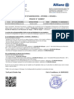 Certificat D'Assurances Etudes + Stages POLICE #1638057