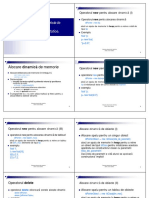 Curs 03 - Alocare Dinamica. Date Si Functii Statice