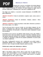 Perguntas e Respostas sobre Alimentação e Diabetes