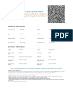 COVID Negative Report Sample