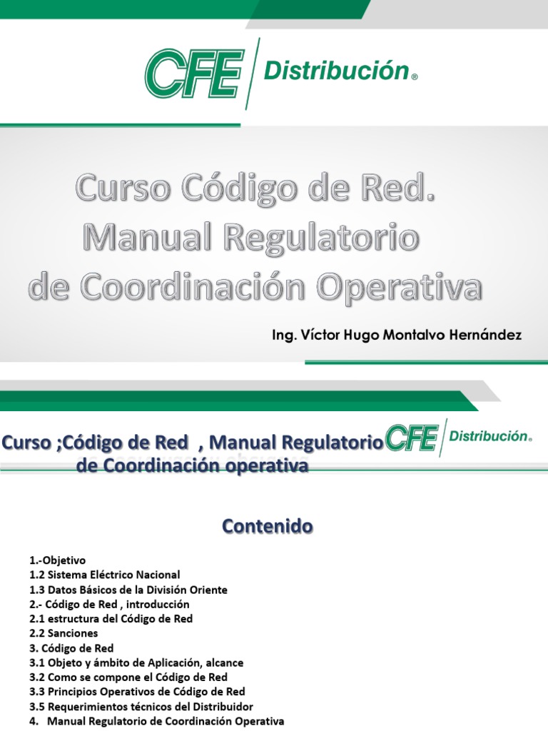 Manual de Coordinación del Código de Red | PDF | Ingenieria Eléctrica ...