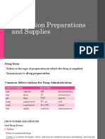 PHARMA 4 Medication Preparations and Supplies