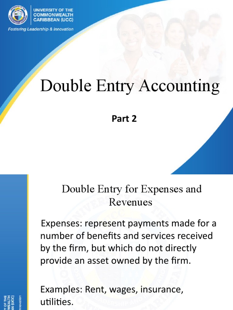 Double Entry Accounting for Expenses & Revenues | PDF | Debits And ...