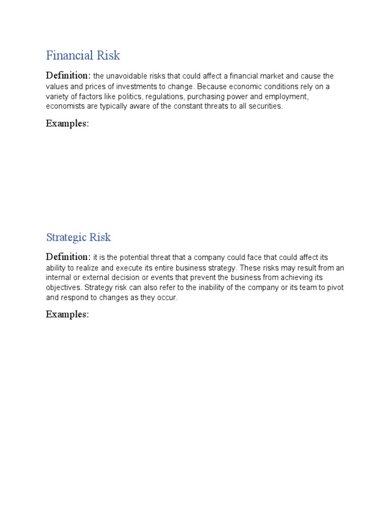 Financial Risk | PDF