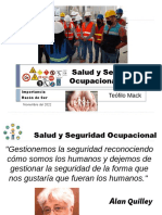 Salud y Seguridad Ocupacional