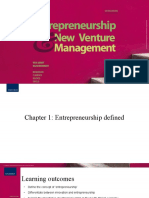 Entrepreneurship & New Venture Management 6e - Chapter 1