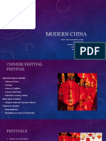 Modern China: Food & Festival in Chinese Culture Group Members Mamuna Nasrullah 1246 Momina Khan 1216 Mohsin Mehr 1106