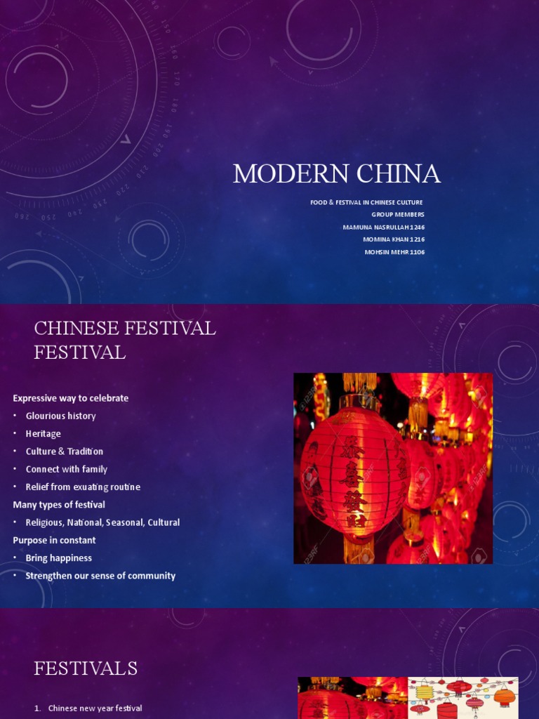 An Overview of Chinese Food, Festivals, and Culture as Celebrated