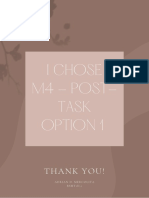 I Chose M4 - Post-Task Option 1: Thank You!