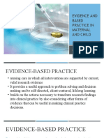 Evidence and Based Practice in Maternal and Child