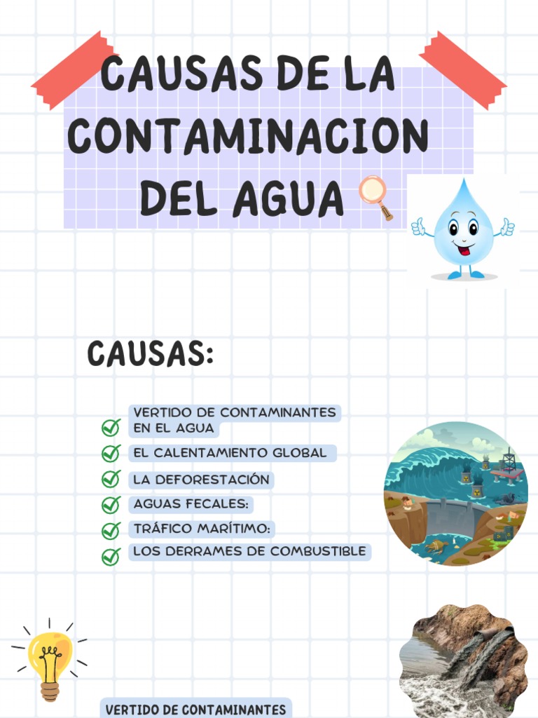 Causas de La Contaminacion Del Agua | PDF | Hogar, jardinería y ...