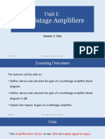 Gain of Multistage Amplifiers