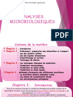 ANALYSES MICROBIOLOGIQUES - Chapitre 1
