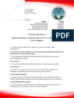 CUESTIONARIO Tema 12 Obligaciones Del Patrono