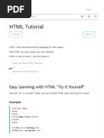 HTML Tutorial