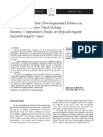 Influence of Skeletal Developmental Pattern On Evolution of Lower Third Molars. Statistic Comparative Study On Hypodivergent/ Hyperdivergent Cases