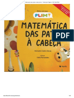 Matematica Das Patas A Cabeca Livro