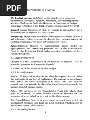the Budget Process by Group 3