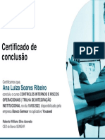 Certificado Semear - Controles Internos e Riscos Operacionais