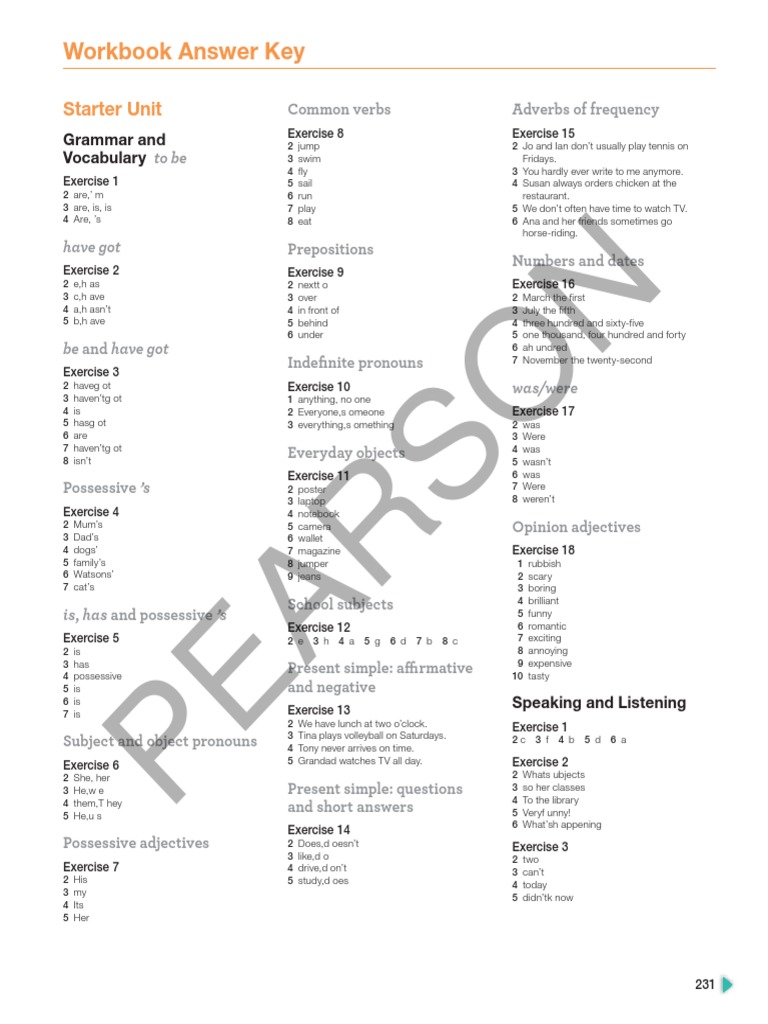 Next Move 3 Workbook Answers Key - Compress | PDF | Linguistics