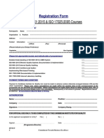Registration Form - IsO 9001 ISO 17025 Courses CIQ LTD