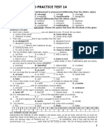 Key To Practice Test 14