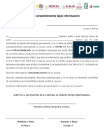 Hoja de Consentimiento Bajo Información VACUNA PFIZER 12 A 17 AÑOS 030522