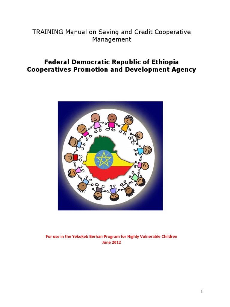 Training Manual for Saving Cooperatives | PDF | Loans | Cooperative