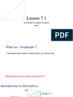 Lesson 7.1: Introduction To Gradient Functions Limits