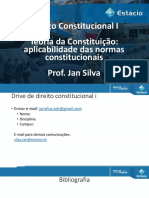 Direito Constitucional I: Teoria da Constituição e Aplicabilidade das Normas Constitucionais