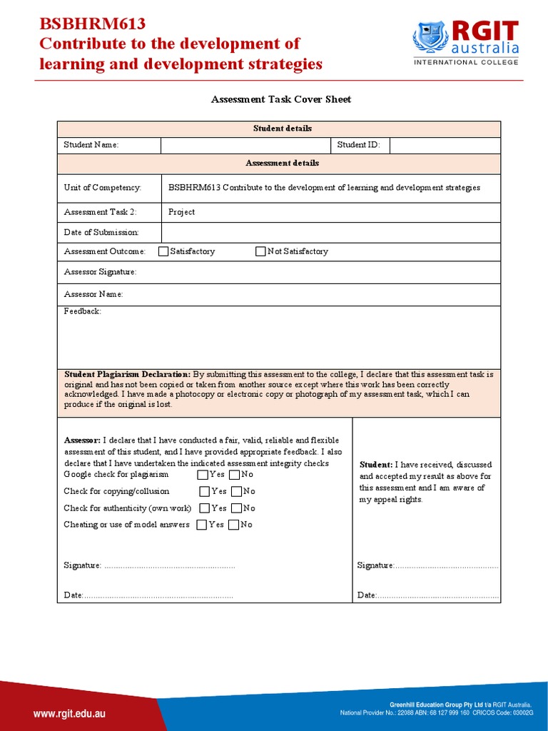 Assessment Task 2 Project Pdf Learning Communication