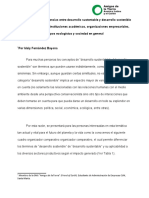 Informe Sobre Las Diferencias Entre Desarrollo Sustentable y Desarrollo Sostenible para Ser Replicado en Instituciones Académicas