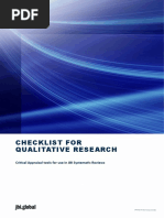 JBI Checklist for Quasi-Experimental Studies | PDF | Medical Treatments ...