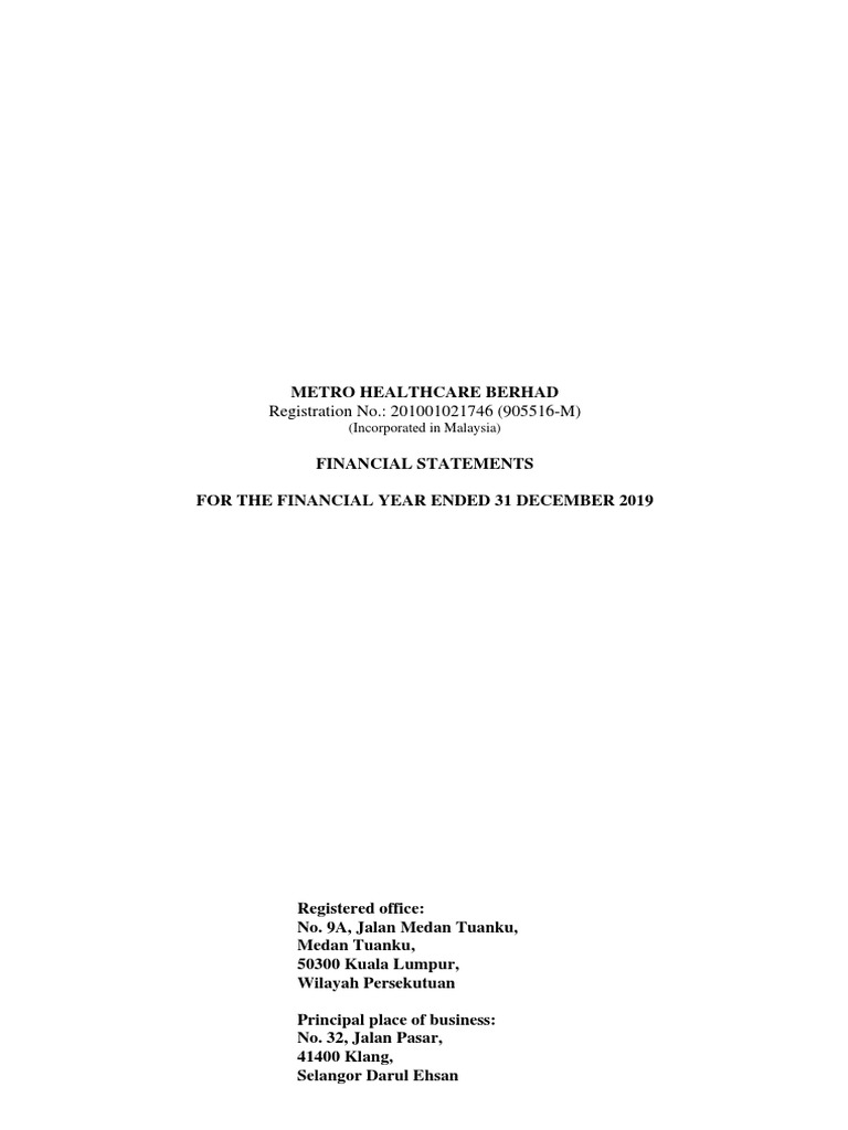 MHB Audited Financial Statements 31dec2019 | PDF | Going Concern ...